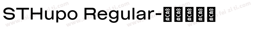 STHupo Regular字体转换